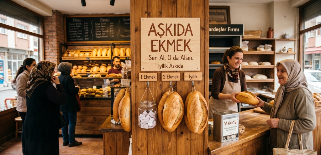 Fırında güler yüzlü hizmet